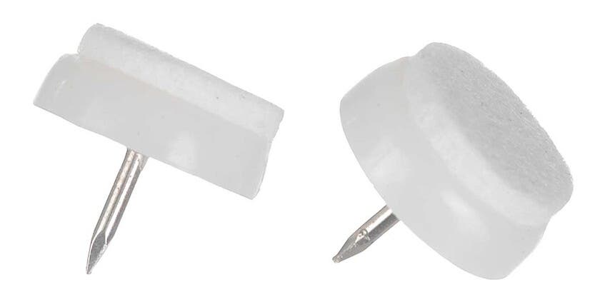 GOLVSKYDD FILT M SPIK 26MM VIT