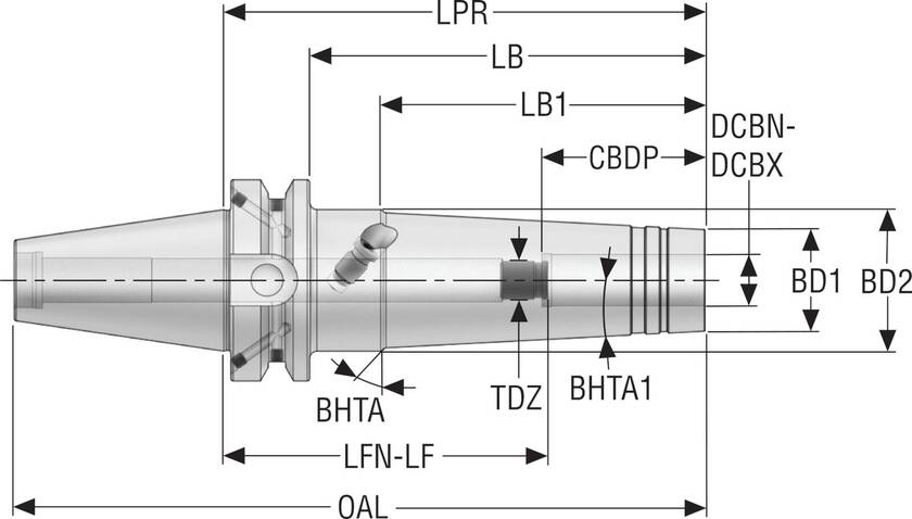 HÅLLARE BT40ADB-HCS06-150