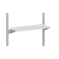 Hyllplan 900x210 mm Ljusgrå in kl. konsol