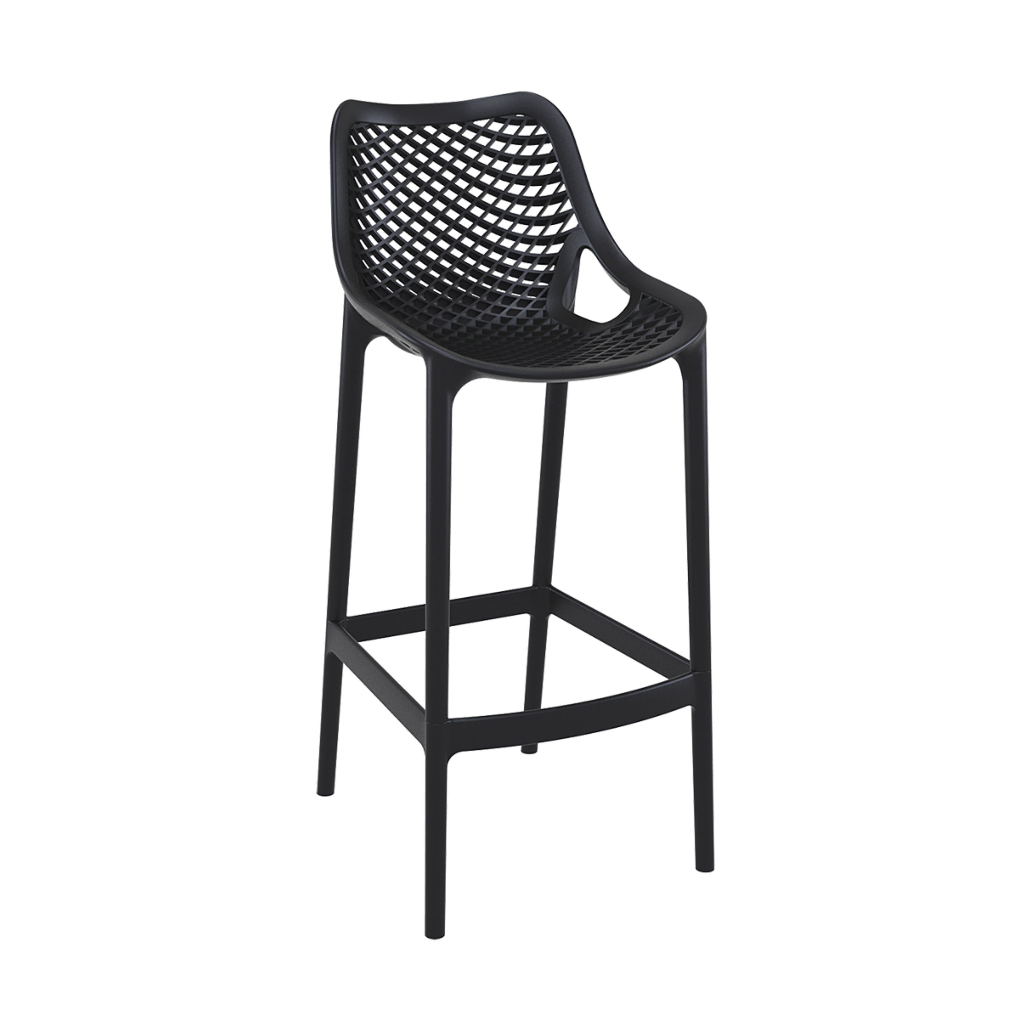 Air barstol 75 cm, svart