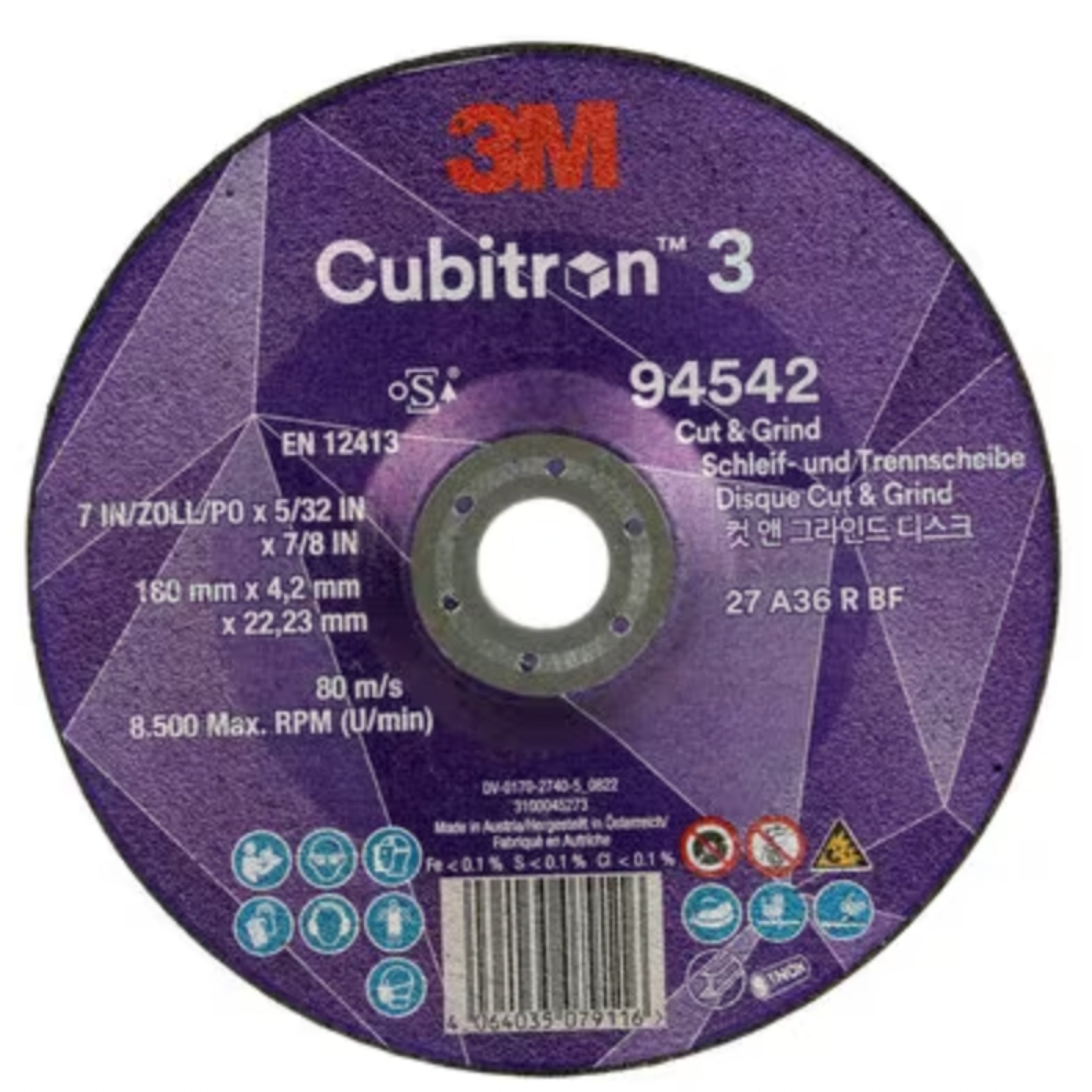CUBITRON 3 CUT AND GRIND WHEEL, 94542