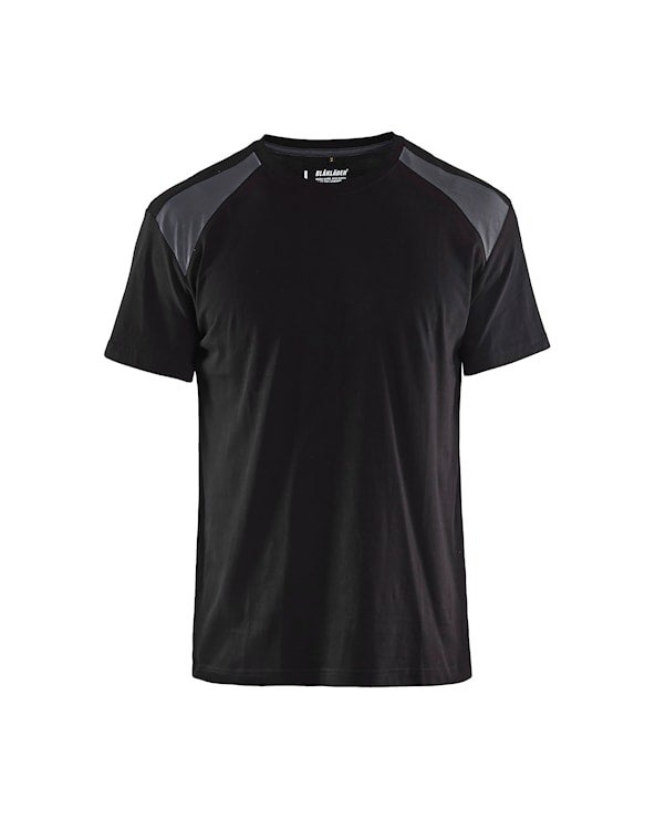 T-SHIRT 33791042 SVART/MELLANGRÅ 3XL