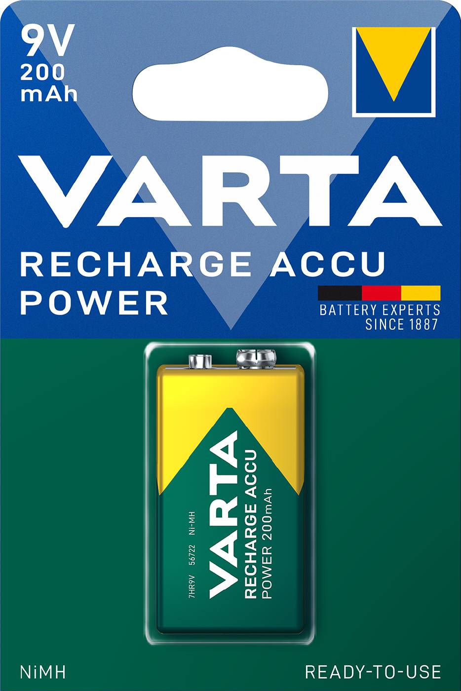 BATTERI LADDB 9V 200 MAH 1-P U