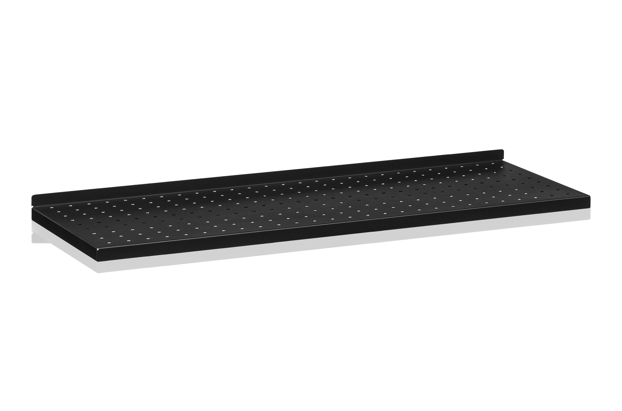 PLÅTHYLLPLAN PERFORERAD 900X30 0 MM SVART