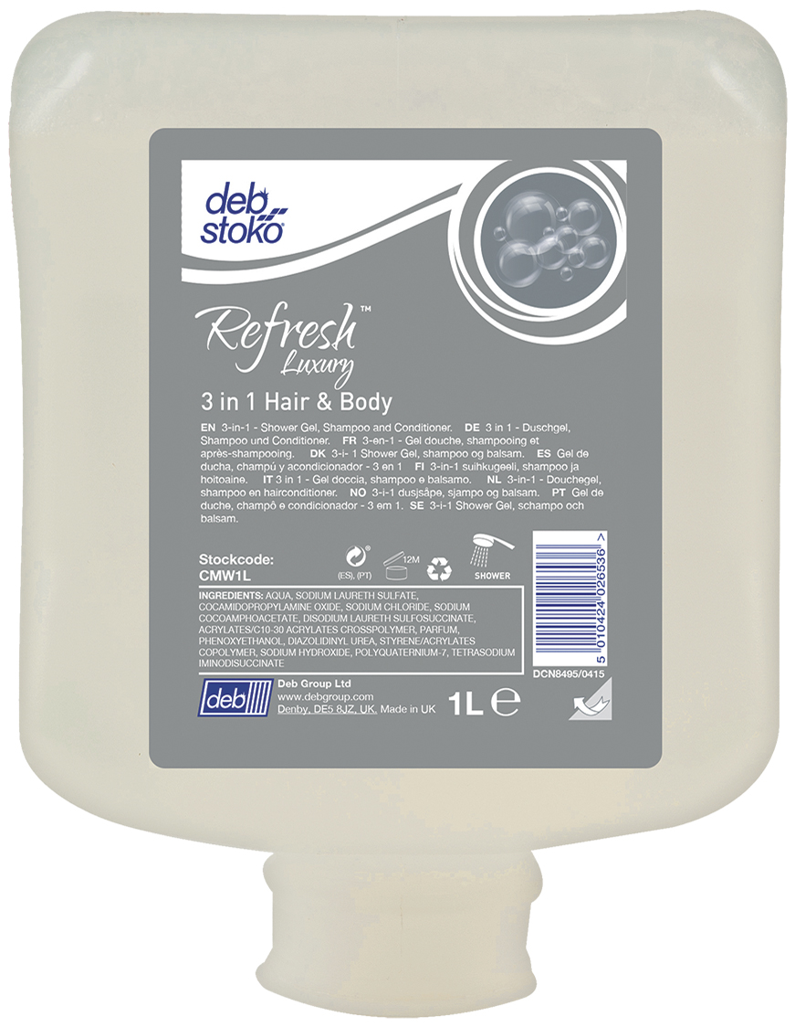 Duschtvål refresh hair&body 1L