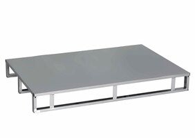 STÅLPALL MED PLÅTDÄCK 145 MM ELFÖRZINKAD