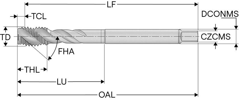 GÄNGTAPP T30-R40X01C06-12X1.75 -63R