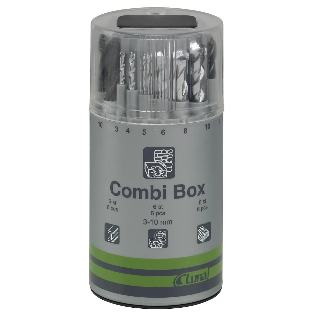 BORRSATS 3-10MM KOMBI-BOX