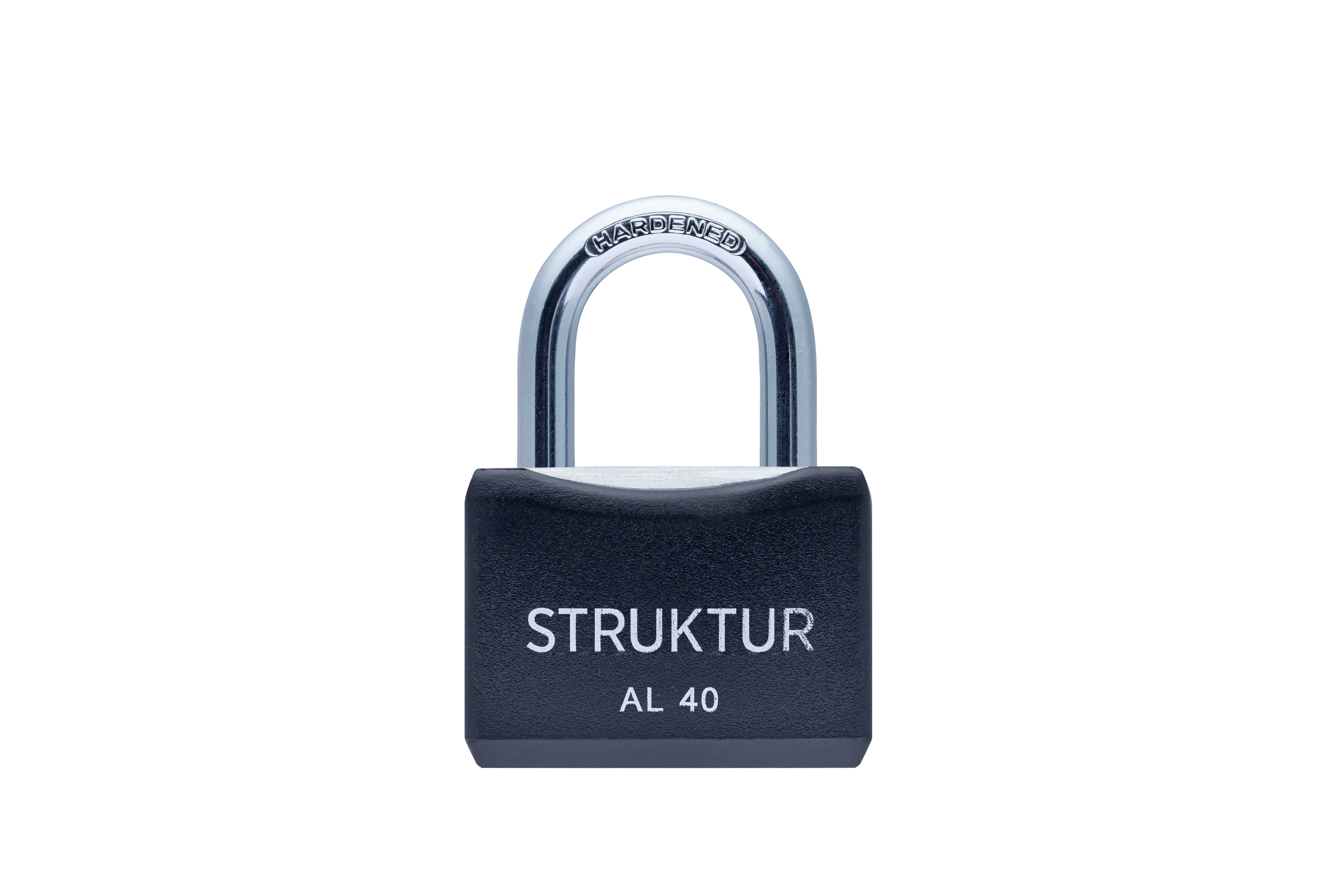 HÄNGLÅS STRUKTUR ALUMINIUM BLÅ 40 1 ST