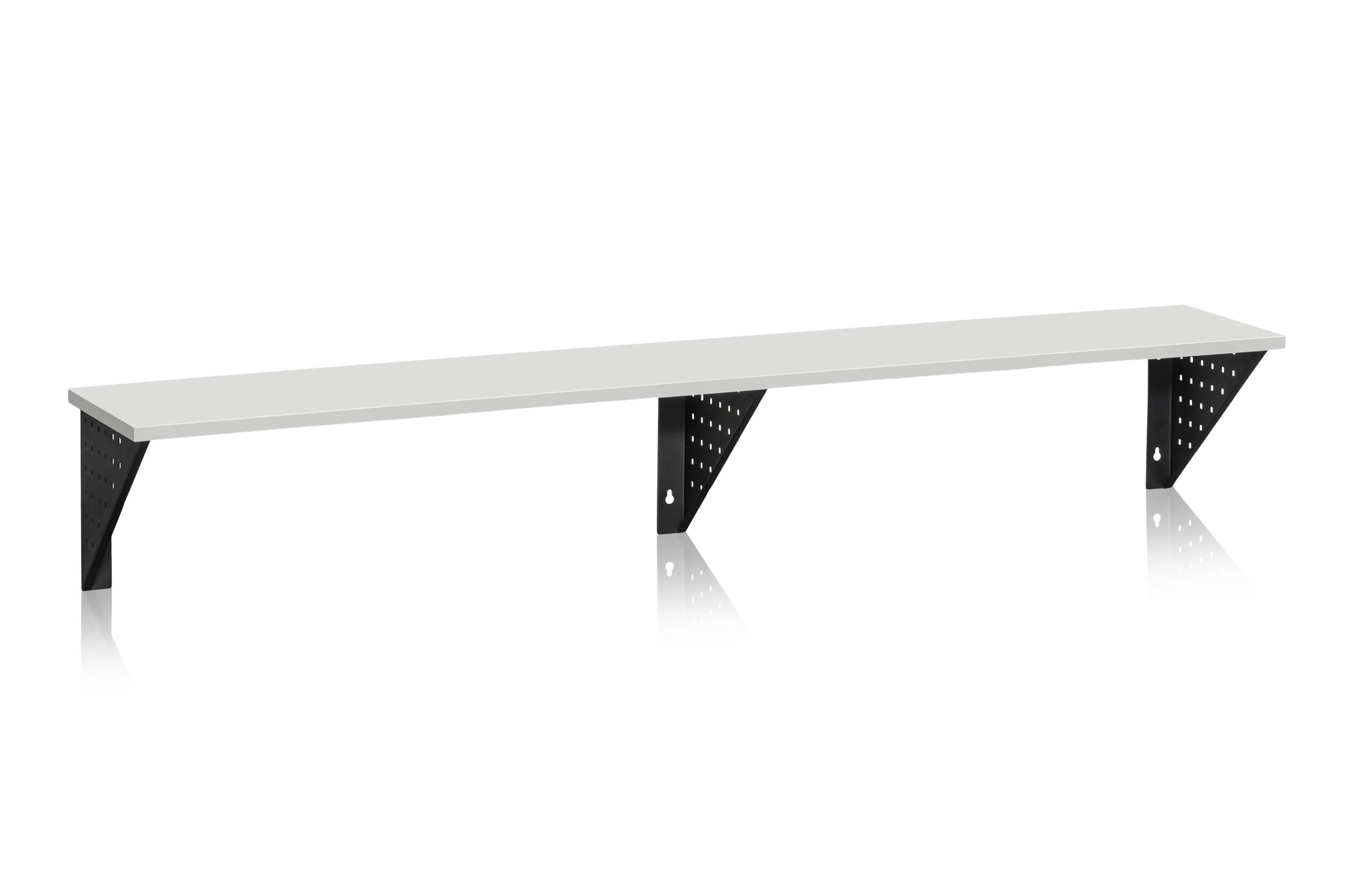 Sittbänk Vägghängd 2000 mm Lju sgrå Laminat