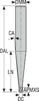 PINNFRÄS HM 905004-MEGA-T
