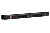 KOMPLETT ENERGIPANEL 6 UTTAG 670MM POWER BAR