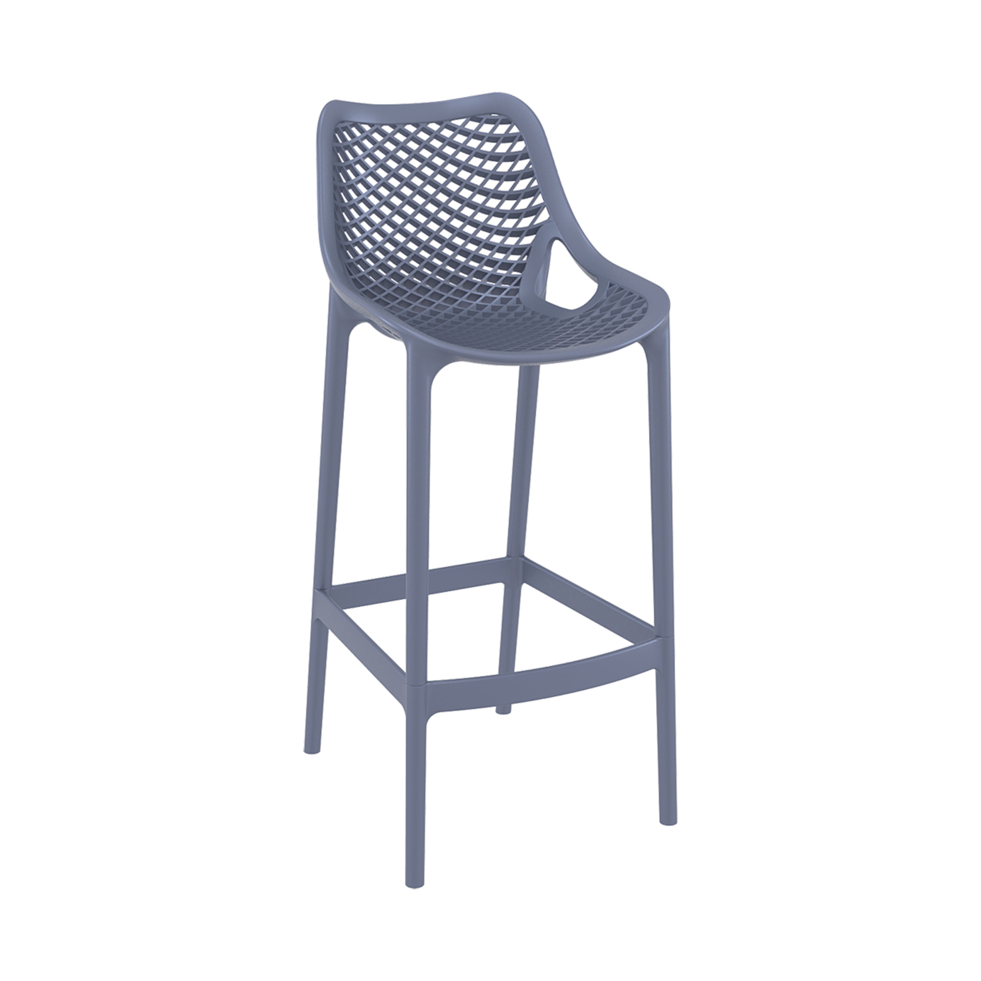 Air barstol 75 cm, mörkgrå
