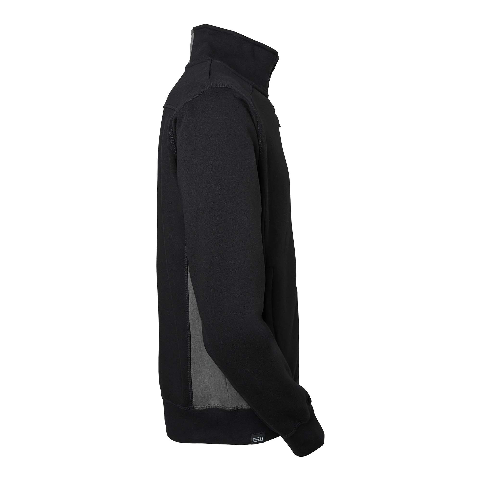 LINCOLN ZIP COLL SVART/GRÅ M