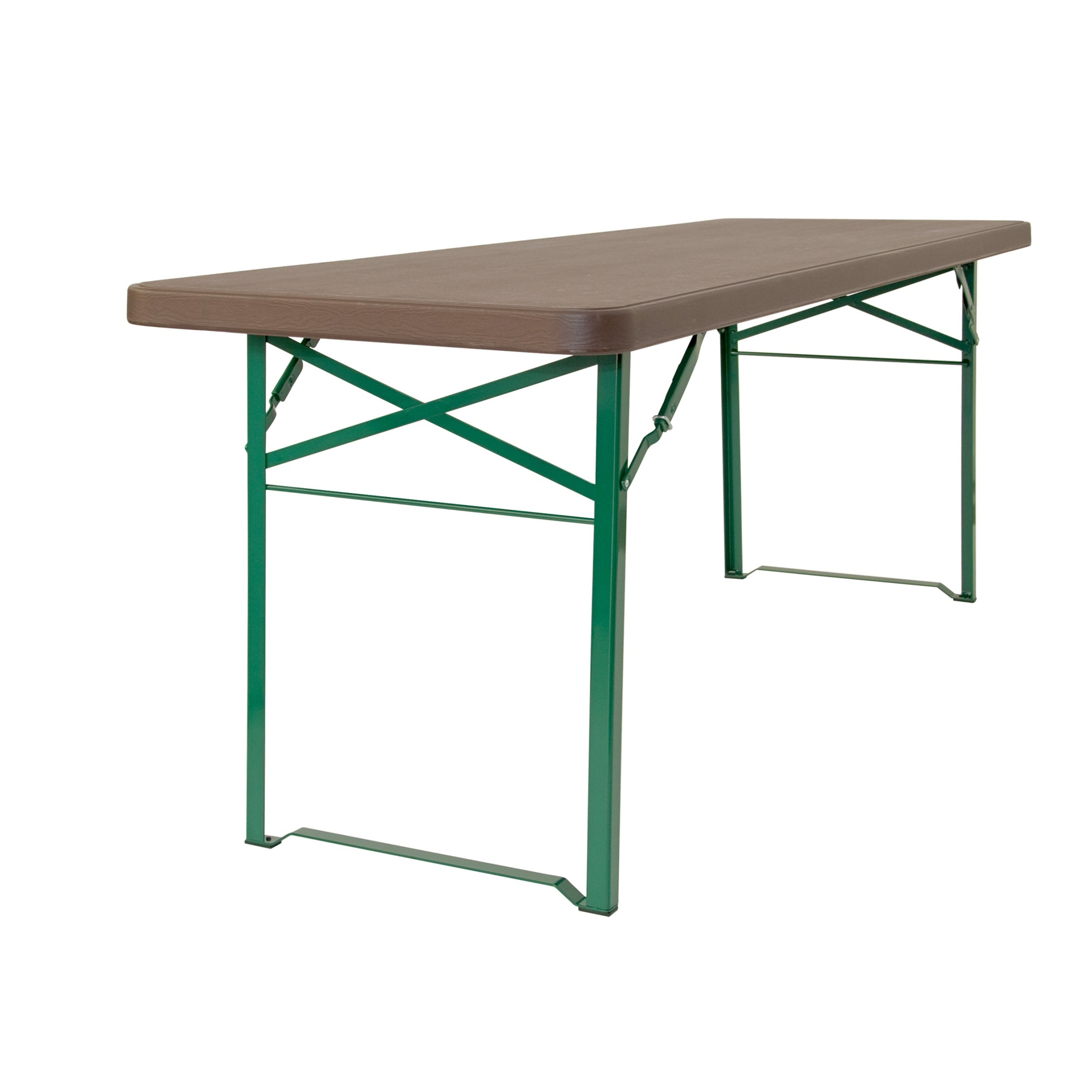 MUNICH BORD, BRUN SKIVA, GRÖNT STATIV