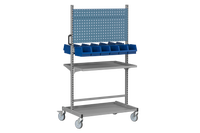 Komplett Montörvagn 150 3 inkl usive 12 Plastbackar