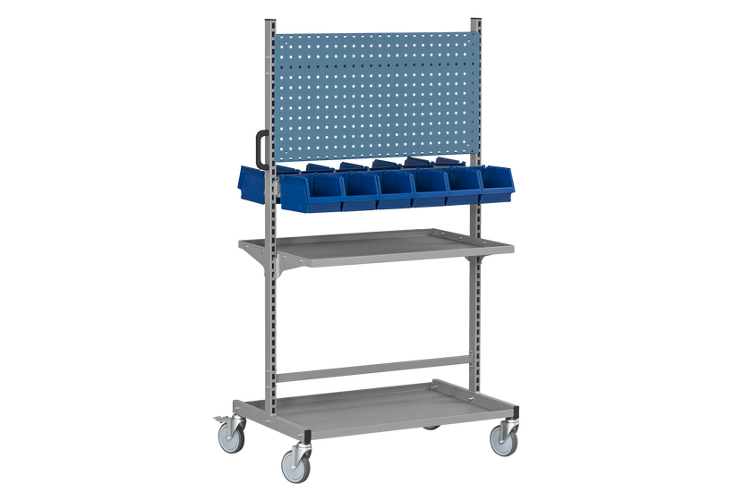 Komplett Montörvagn 150 3 inkl usive 12 Plastbackar