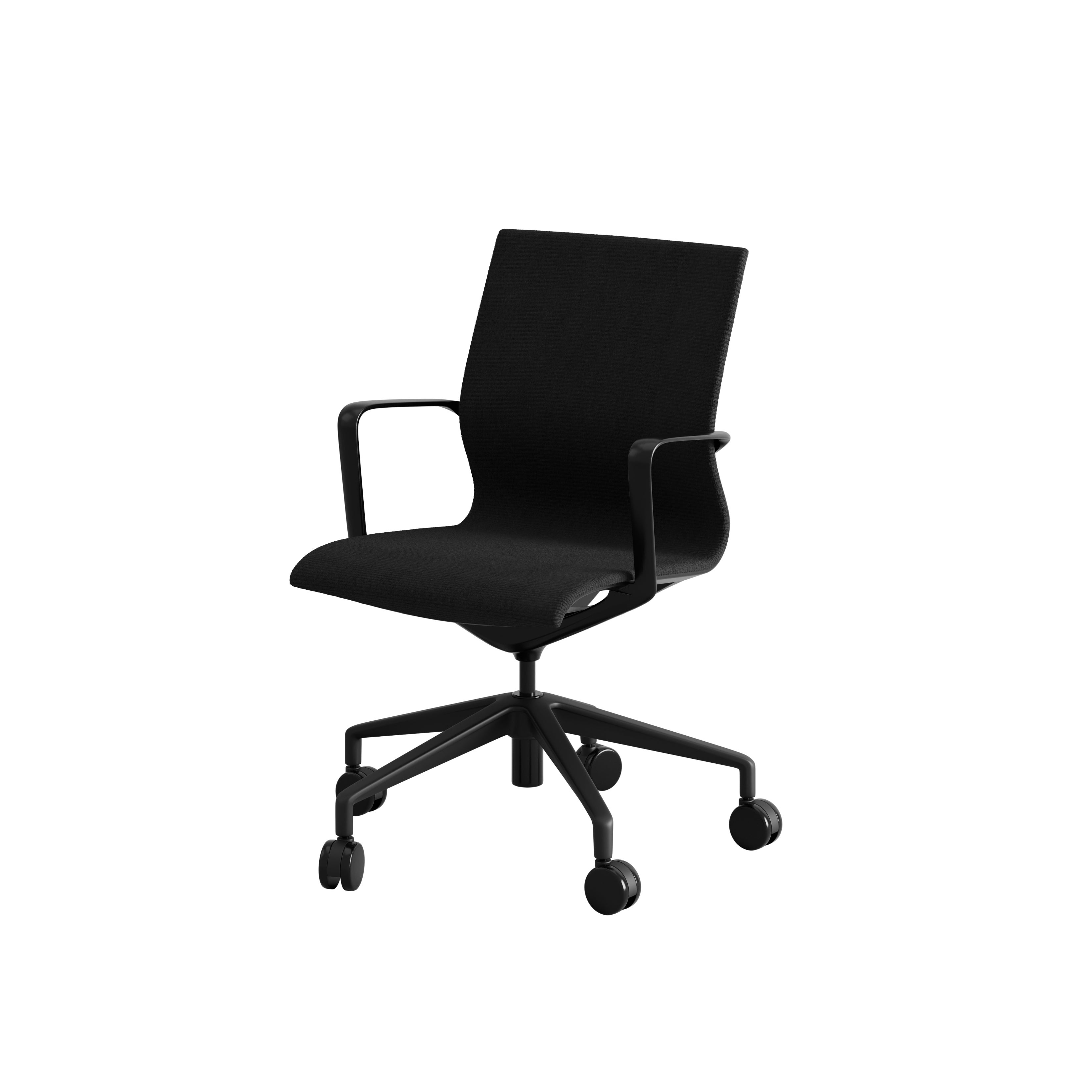 MÖTE, KONTORSSTOL, MELLAN RYGG , SVART MESH OCH SVART UNDERRE