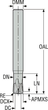 PINNFRÄS HM JHF181100E1R200.0Z 4-HXT