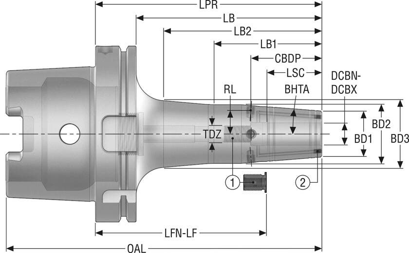 HÅLLARE HSKA125-SFR0.750-6.250 -F6
