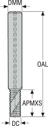 HÅLLARE TM-M10X1.5ISO-10R1-900