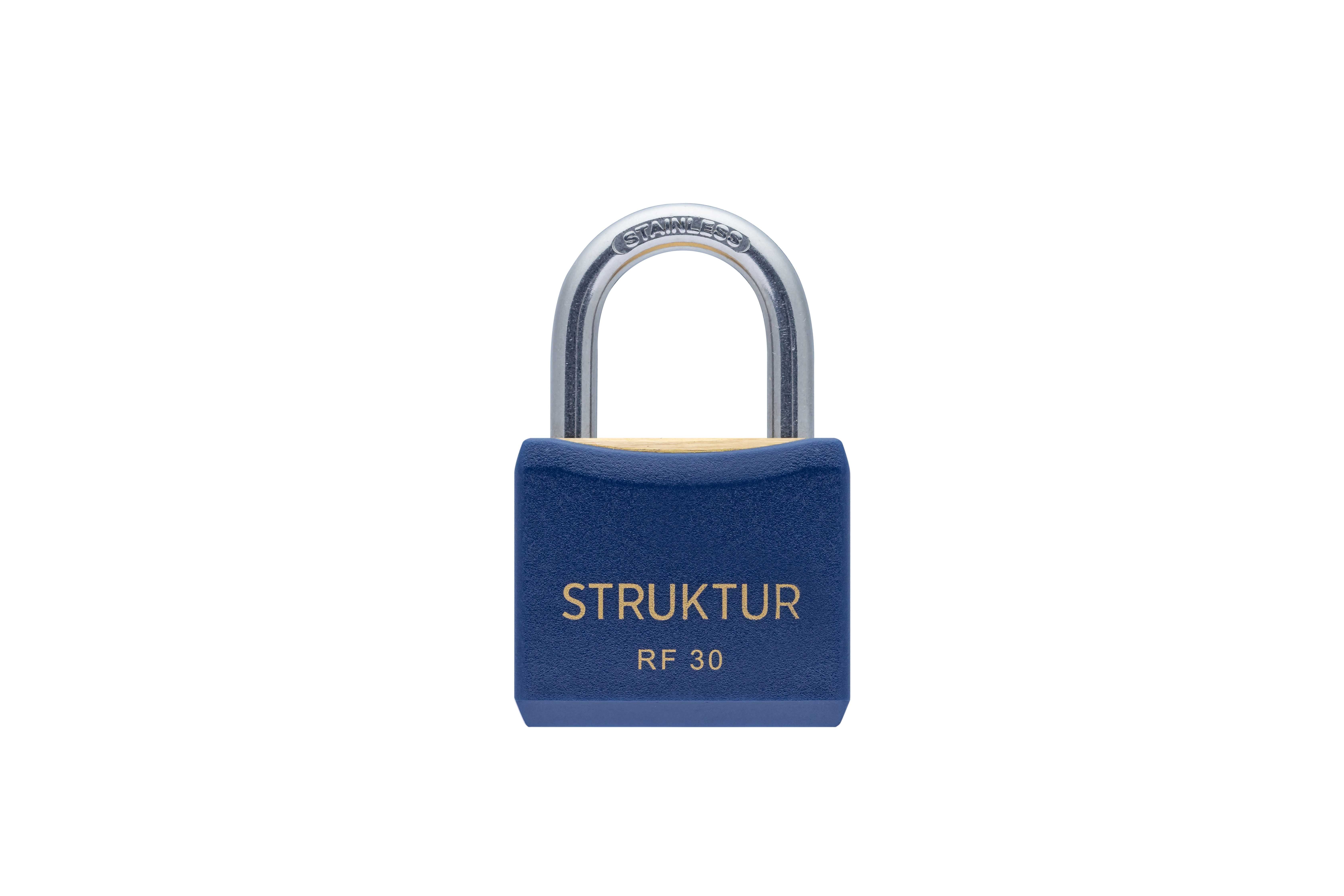 Hänglås struktur rostfritt 30 1 st