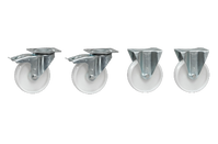 HJULSATS NYLON TILL TIPPCONT. 4st