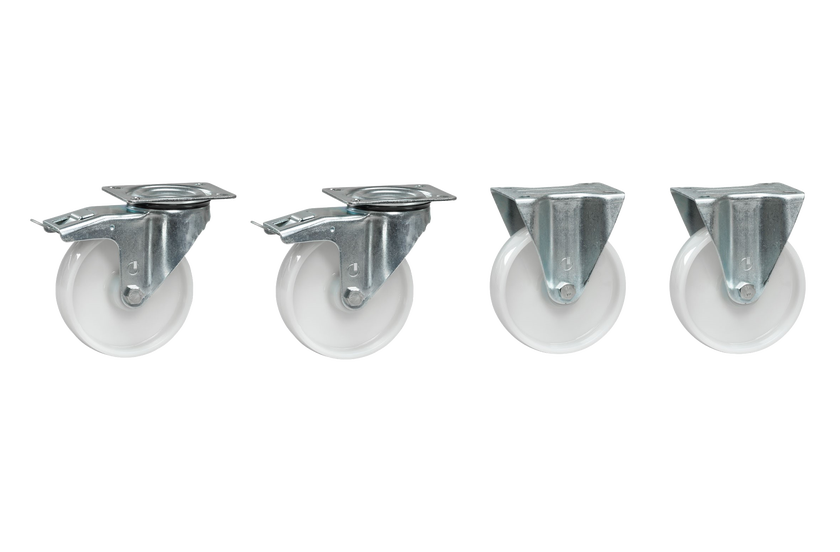 HJULSATS NYLON TILL TIPPCONT. 4st