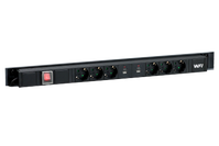 Komplett energipanel 6 uttag 670mm power bar