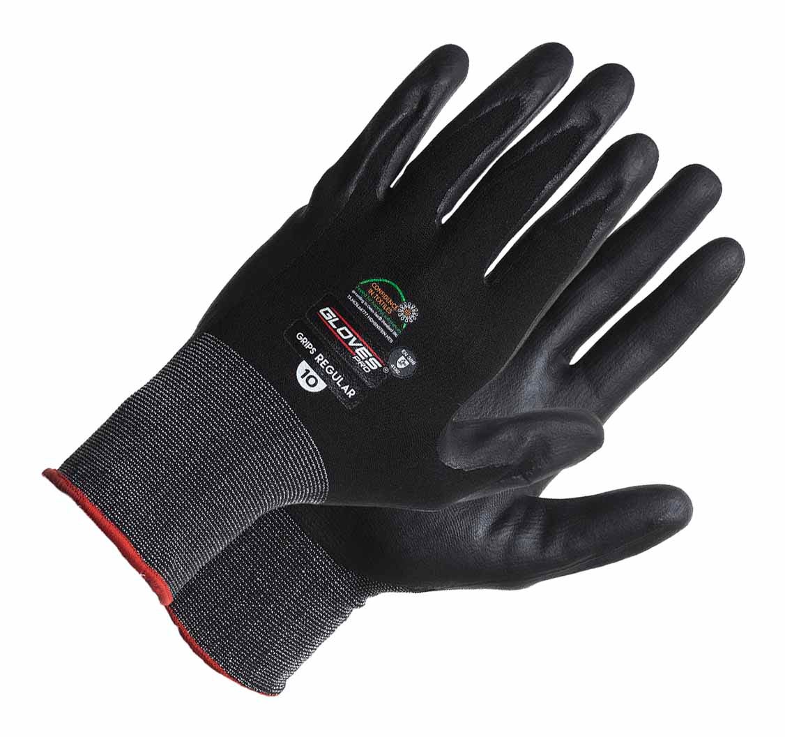 HANDSKE MONTAGE GRIP REGULAR NITRIL STL 10