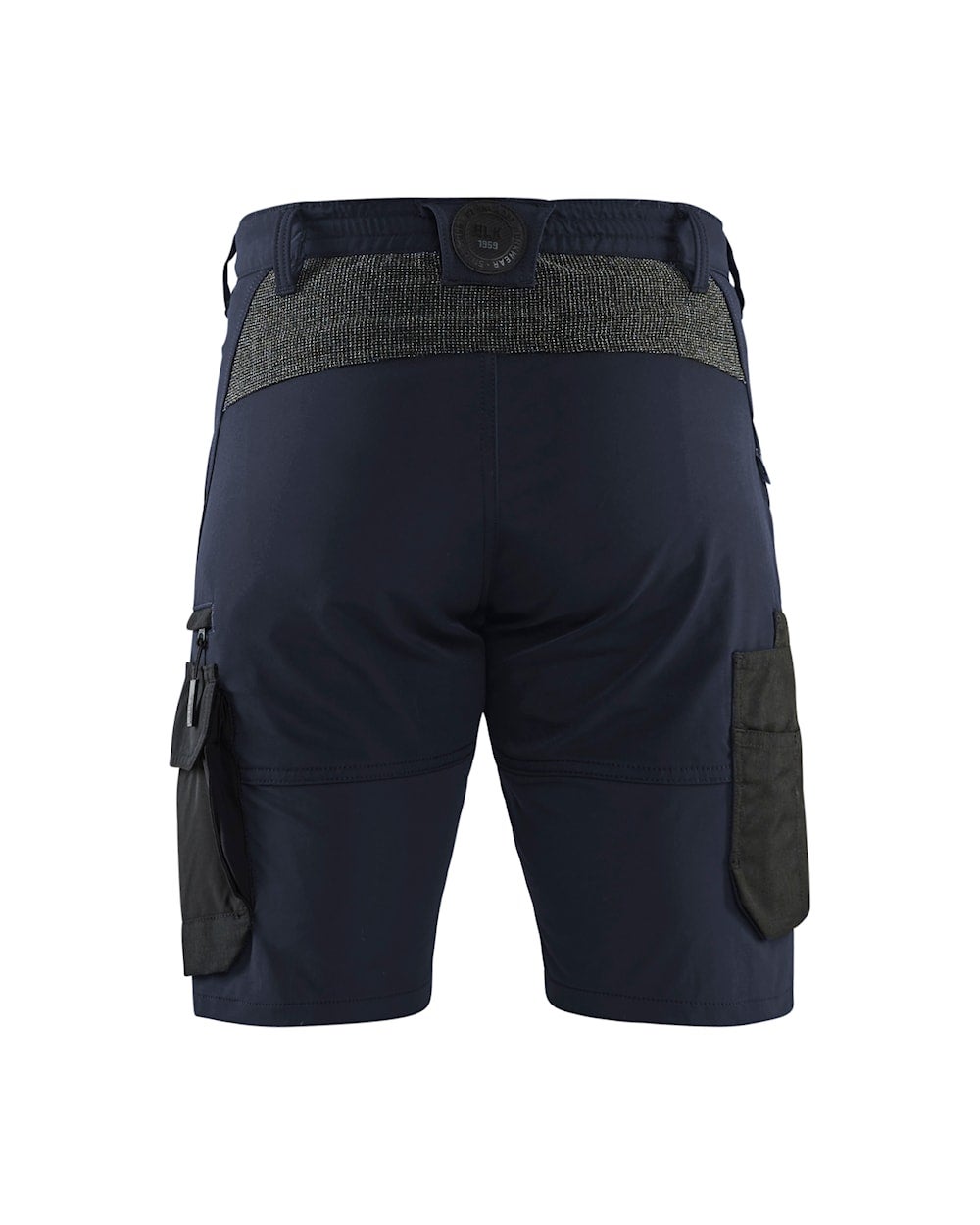 SERVICESHORTS 4-VÄGSSTRETCH MÖRKMARINBLÅ/SVART C44