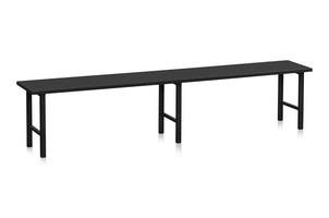 Sittbänk 2000 mm Svart Laminat