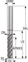 PINNFRÄS HM JS754160E3R300.0Z4-HXT