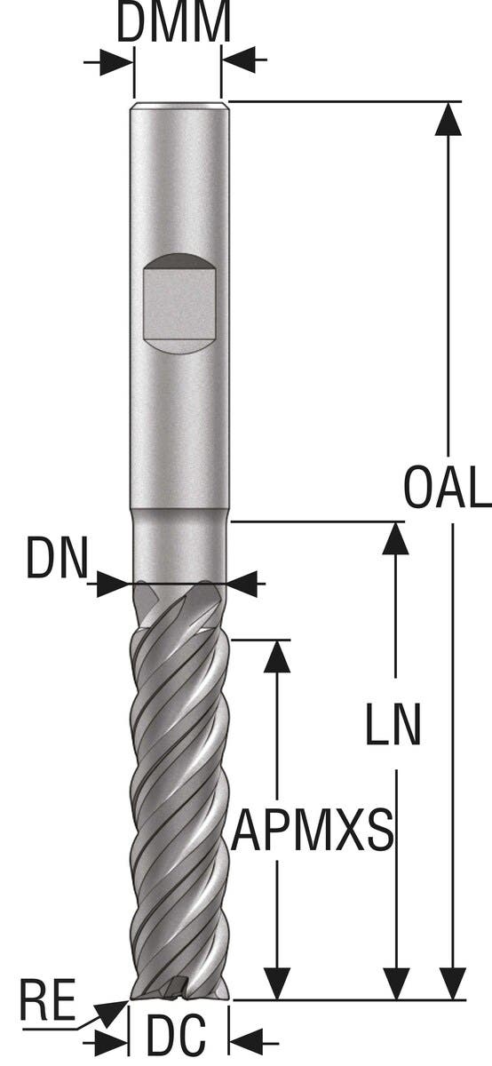 PINNFRÄS HM JS754100E3R200.3Z4 -HXT