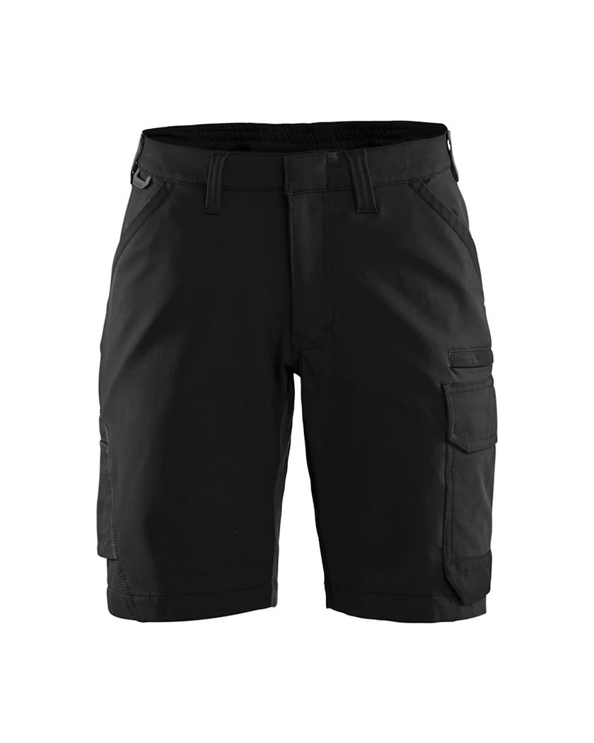 Serviceshorts 4-vägsstretch Da m Svart/Mörkgrå C42