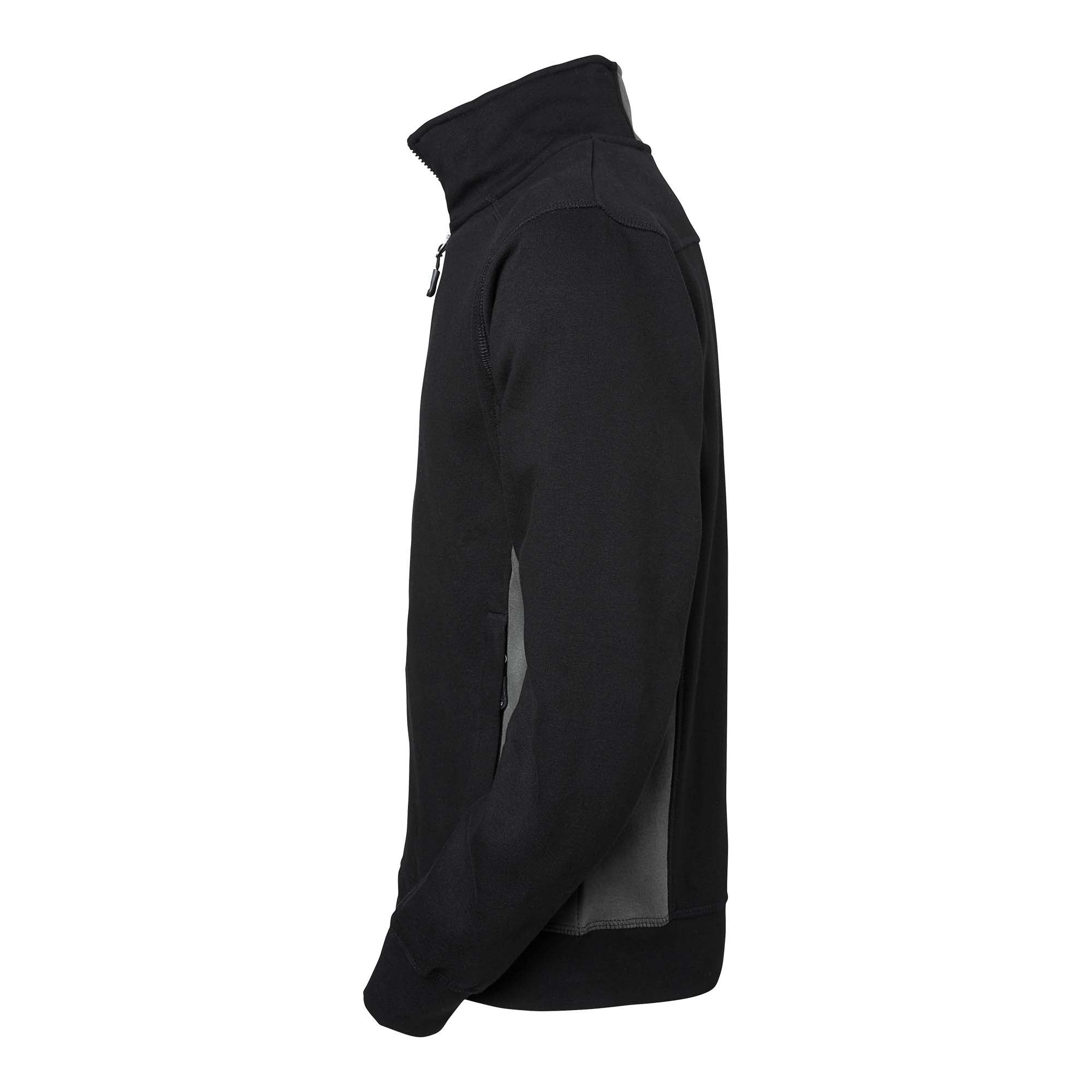 LINCOLN ZIP COLL SVART/GRÅ M
