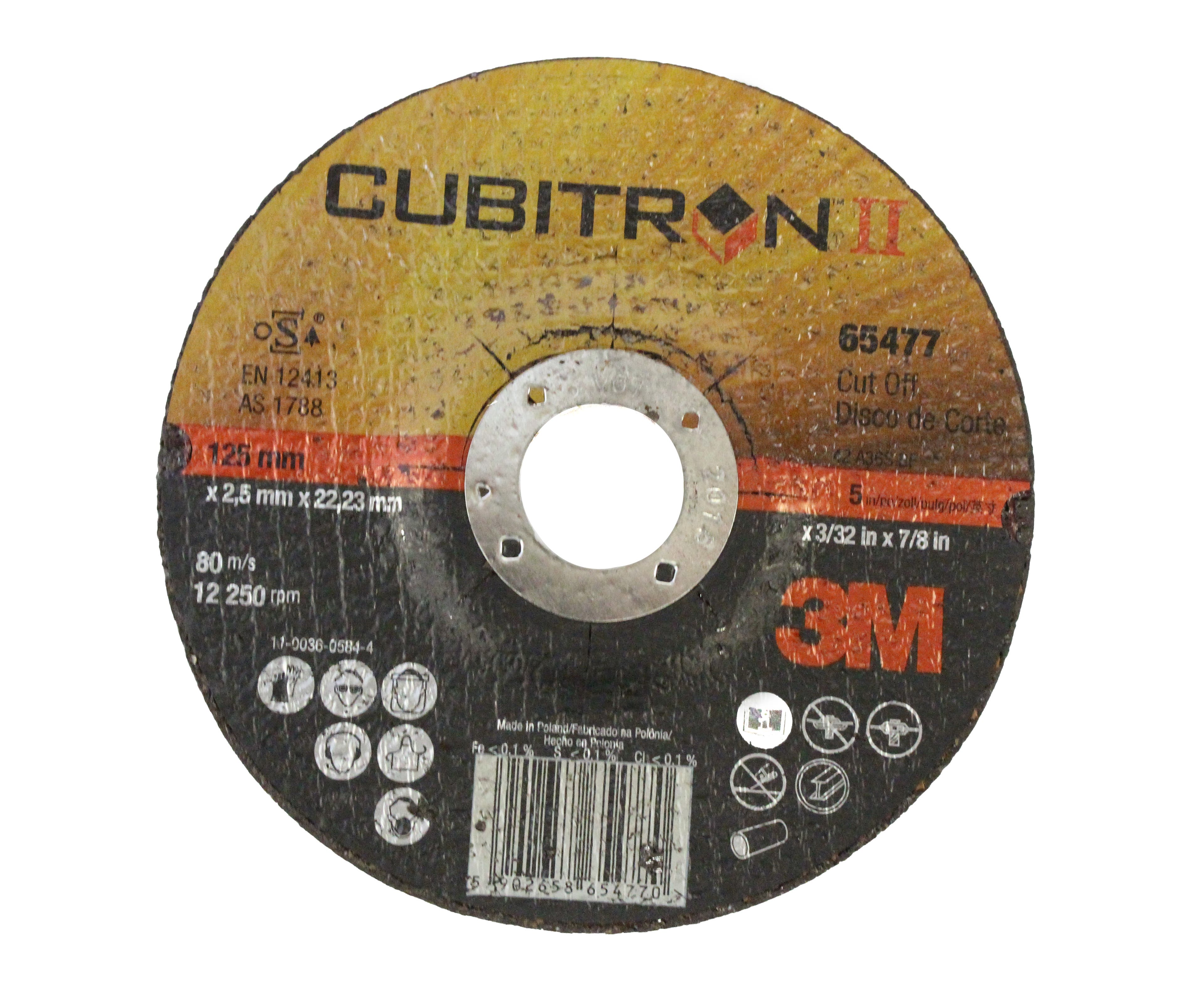 KAPSKIVA 125X2,5X22MM PN65477 CUBITRON II