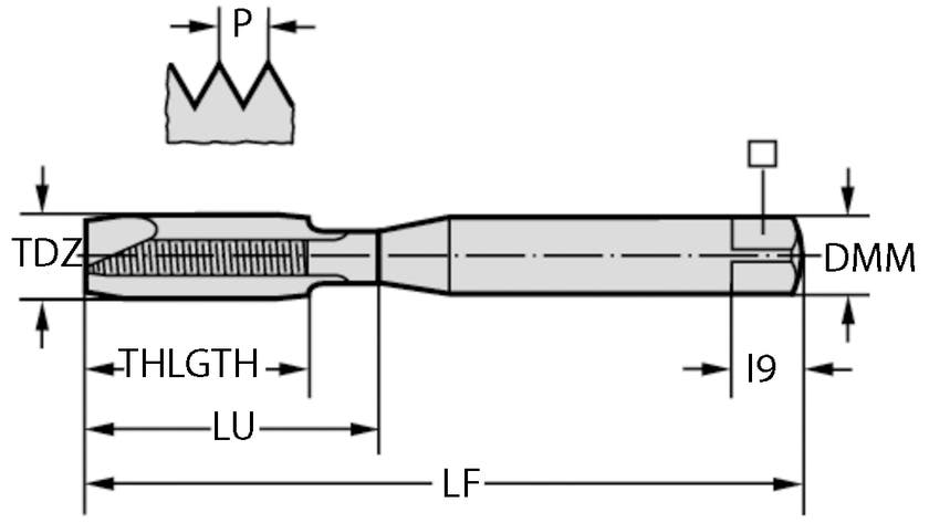 GÄNGTAPP M8 6G SPÅNDR. PROTOTEX X-PERT