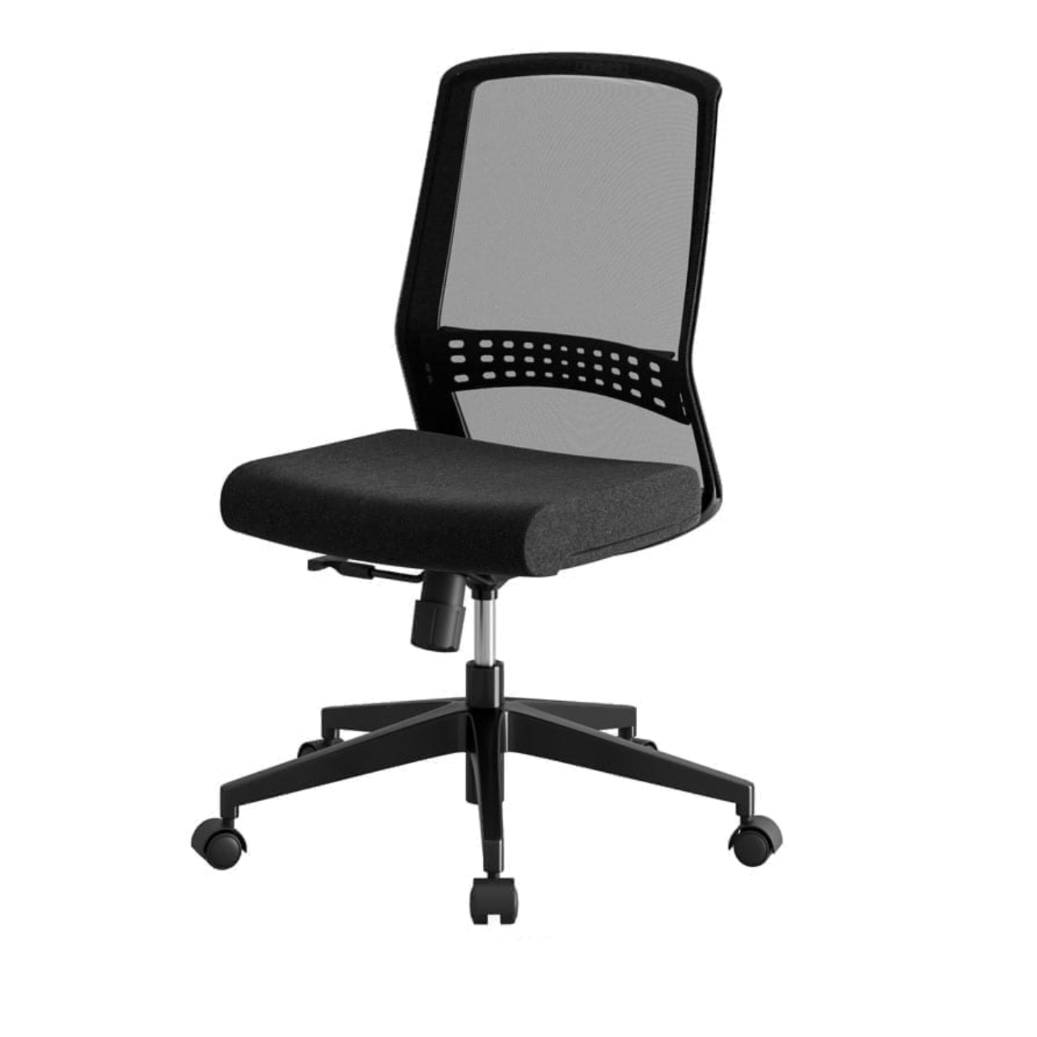 DIREKTÖREN, KONTORSTOL UTAN AR MSTÖD, HELSVART MED MESH RYGG