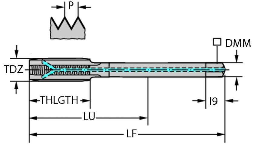 GÄNGTAPP E2036446-M12 M 12-6HX 110/23/9/4
