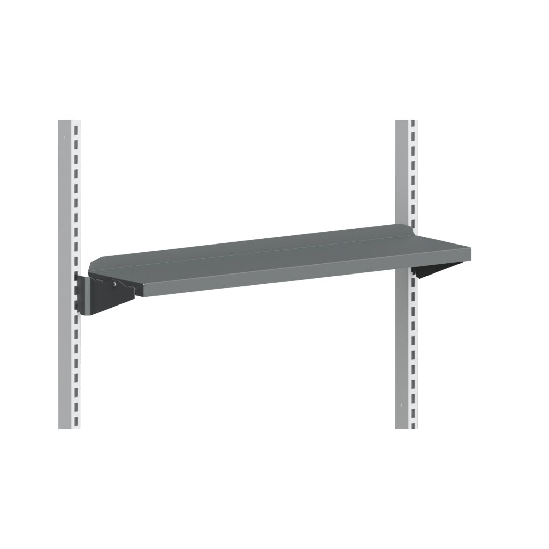 Hyllplan 900x210 mm Grå inkl. konsol