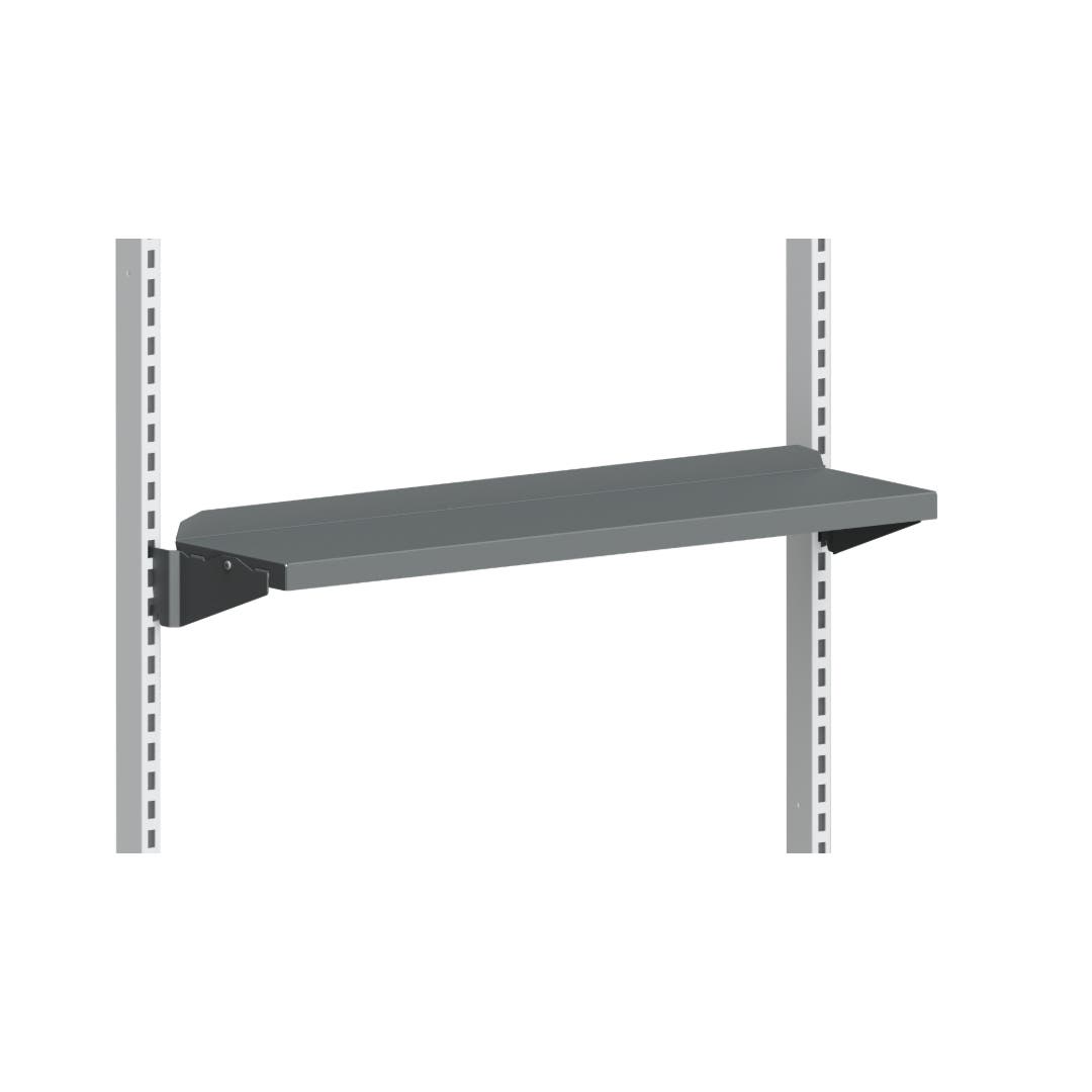Hyllplan 900x210 mm Grå inkl. konsol