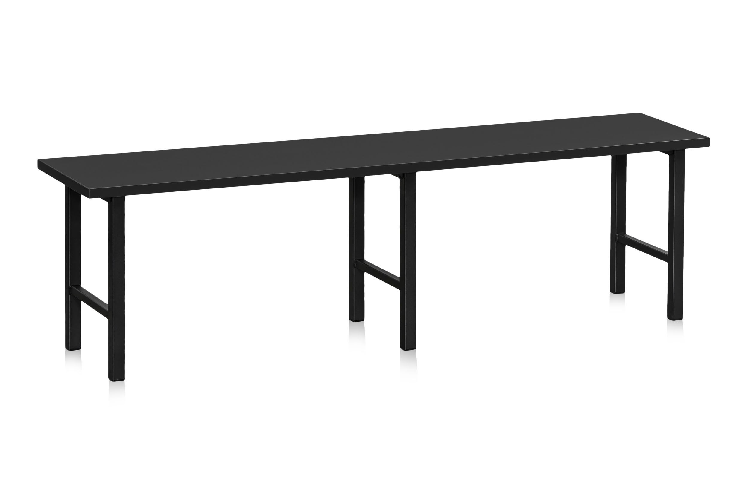 Sittbänk 1500 mm Svart Laminat