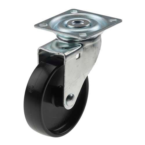 HJUL LEDB 75X60MM PP SVART