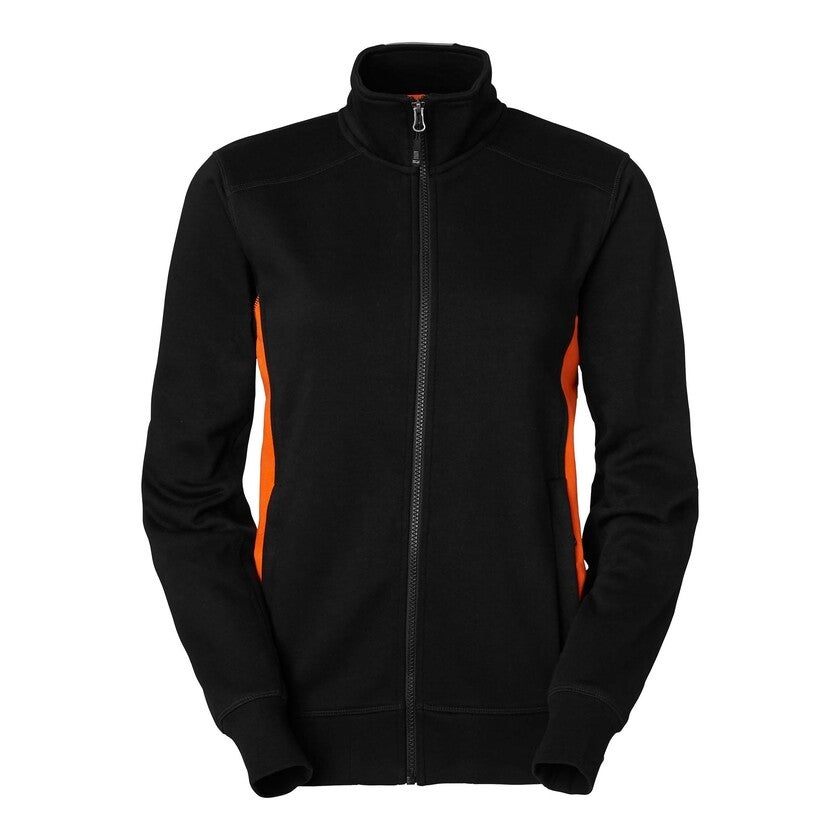 LUCY ZIP COLLAR ORA/BLA L South West