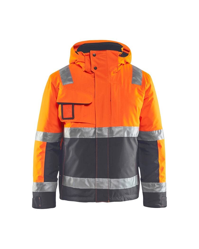 JACKA 48701987 ORANGE/GRÅ 4XL
