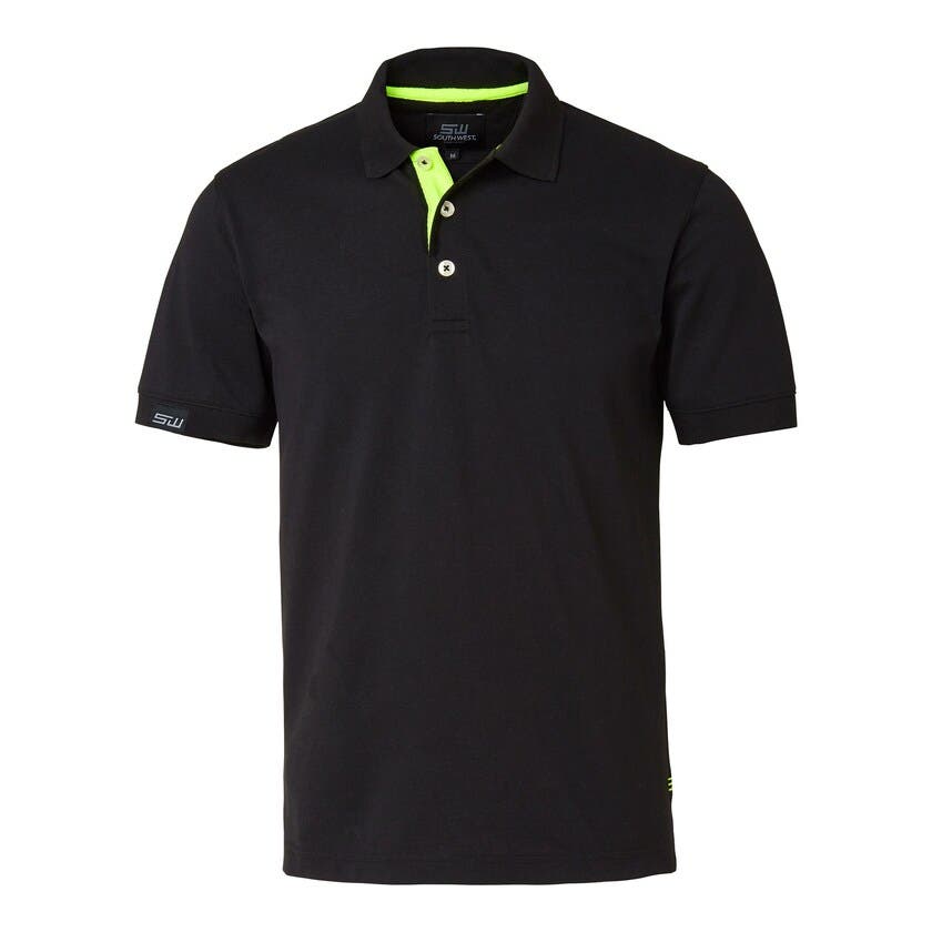 WESTON PIKÉ MS SVART/GUL XXXL South West