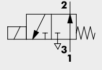 VENTIL PIV 7318S 1/8 NO 3/2