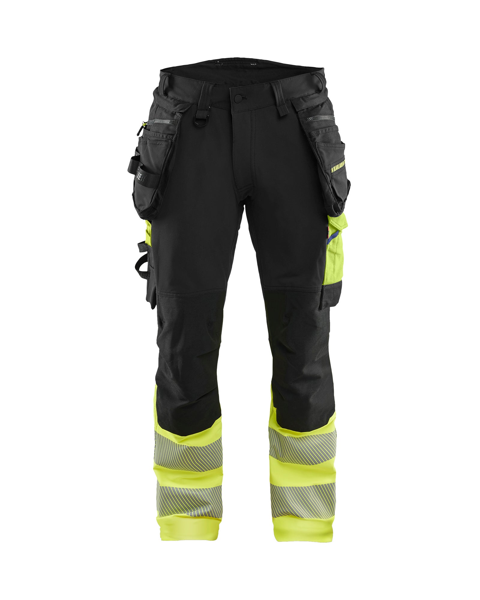 Varselbyxa 4-vägsstretch Svart/Varselgul 1125 D104