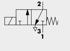 VENTIL PIV 7318S 1/8 NC 3/2